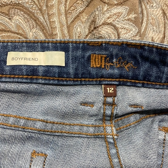 Kut from the Kloth Boyfriend Jeans - Size 12.  Inseam is 30”. - Picture 6 of 7